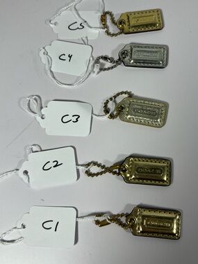 Coach Hangtag Bag Charm Key Fob Replacement Sold Separately